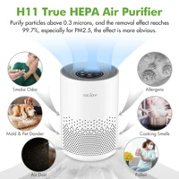 True HEPA Air Purifier Hepa Filter,4 Speeds,Timers Ionizer Cold Plasma 360° Air Inlet 99.9% Removal Rate For Indoor Bedroom 1