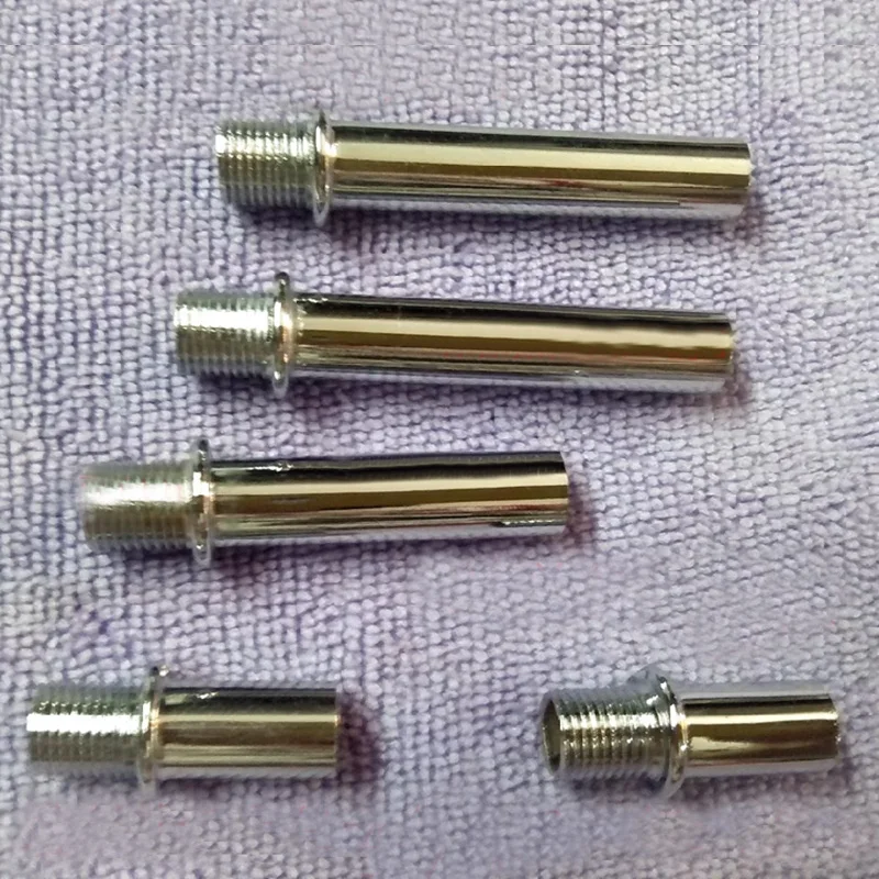Chrome M10 Single-head Male Threaded Pipe Connector for G4 Lamp holder