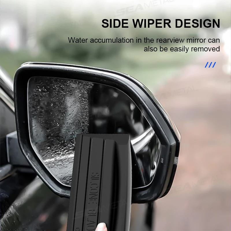 SEAMETAL Soft Silicone Handy Squeegee Car Wrap Tools Non-Scratch Car Window Wiper Drying Blade Clean Scraping Scraper Accessorie car wrapping tools,window wiper,silicone scraper,vinyl squeegee,silicone squeegee,window tinting squeegee,automotive film tools,window tint squeegee