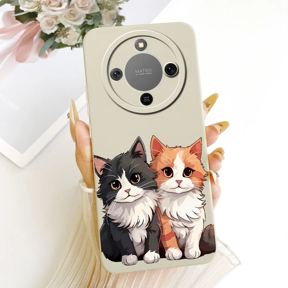 Cute Cat Flower Butterfly Cartoon Shockproof Soft Silicone Phone Case
