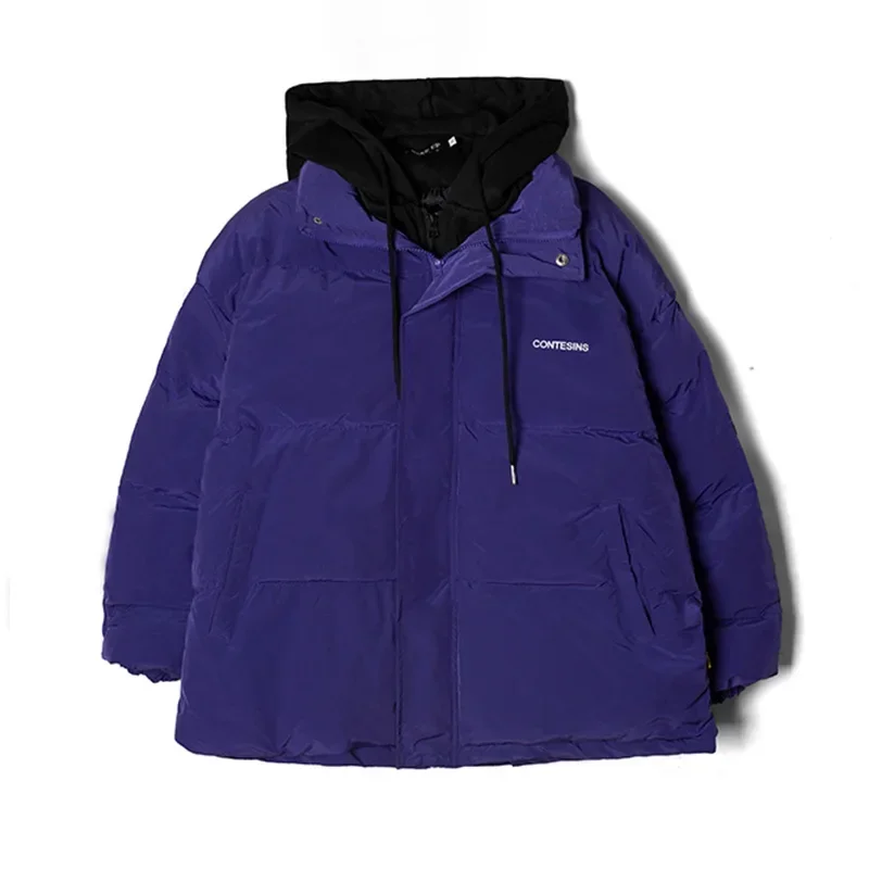  Winter Women Oversized Parkas Coat Fashion Solid Thick Warm Hooded Padded Coat Casual Winter Outwear Parkas Bubble Coat