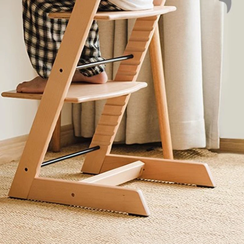 Growing Chair Designer Wooden Luxury Furniture Height Adjustable Child Room Safety Seats Kids Silla Infantil Study Girl JGY