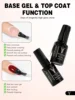 YOKEFELLOW Cherry Blossom Pink Gel Nail Polish Set with UV LED Light Base Gel Top Coat Starter Kit Popular Sheer Pink Gel Polish 6