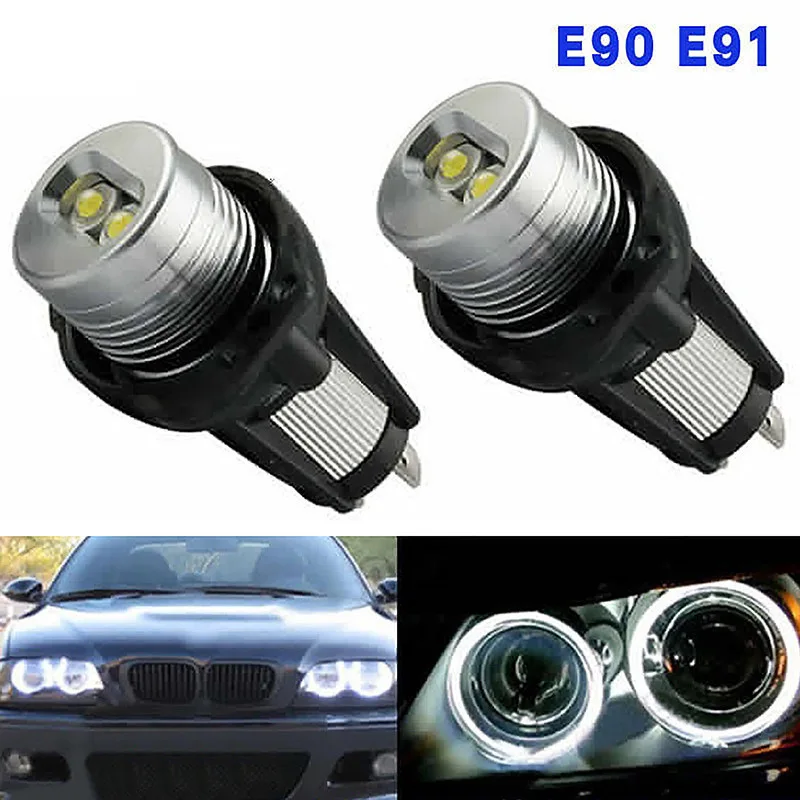Suitable for Working Lights BMW E90 E91 10W Eyes LED Fog Lights Decorative Lights LED Headlight Bulbs Car Light _ - Mobile
