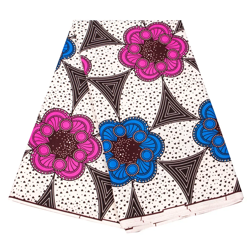 Double-Sided Printed African Ethnic Wax Dyed Fabric for Traditional Clothing Accessories And Children's Fashion Wear
