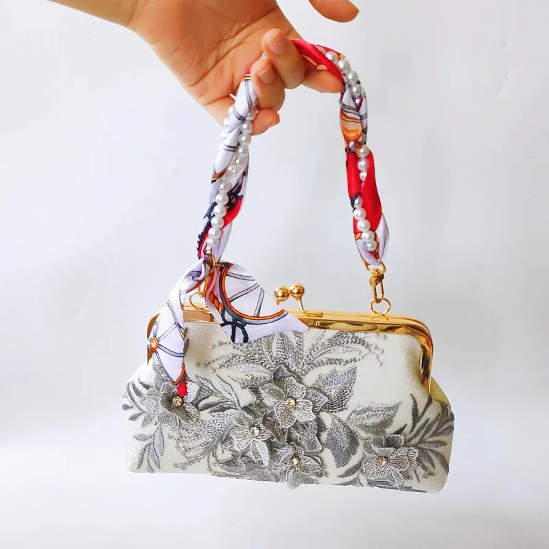 Elegant Beaded Handmade Phone Charm Bracelet with Scarf-Style Design - Perfect Gift