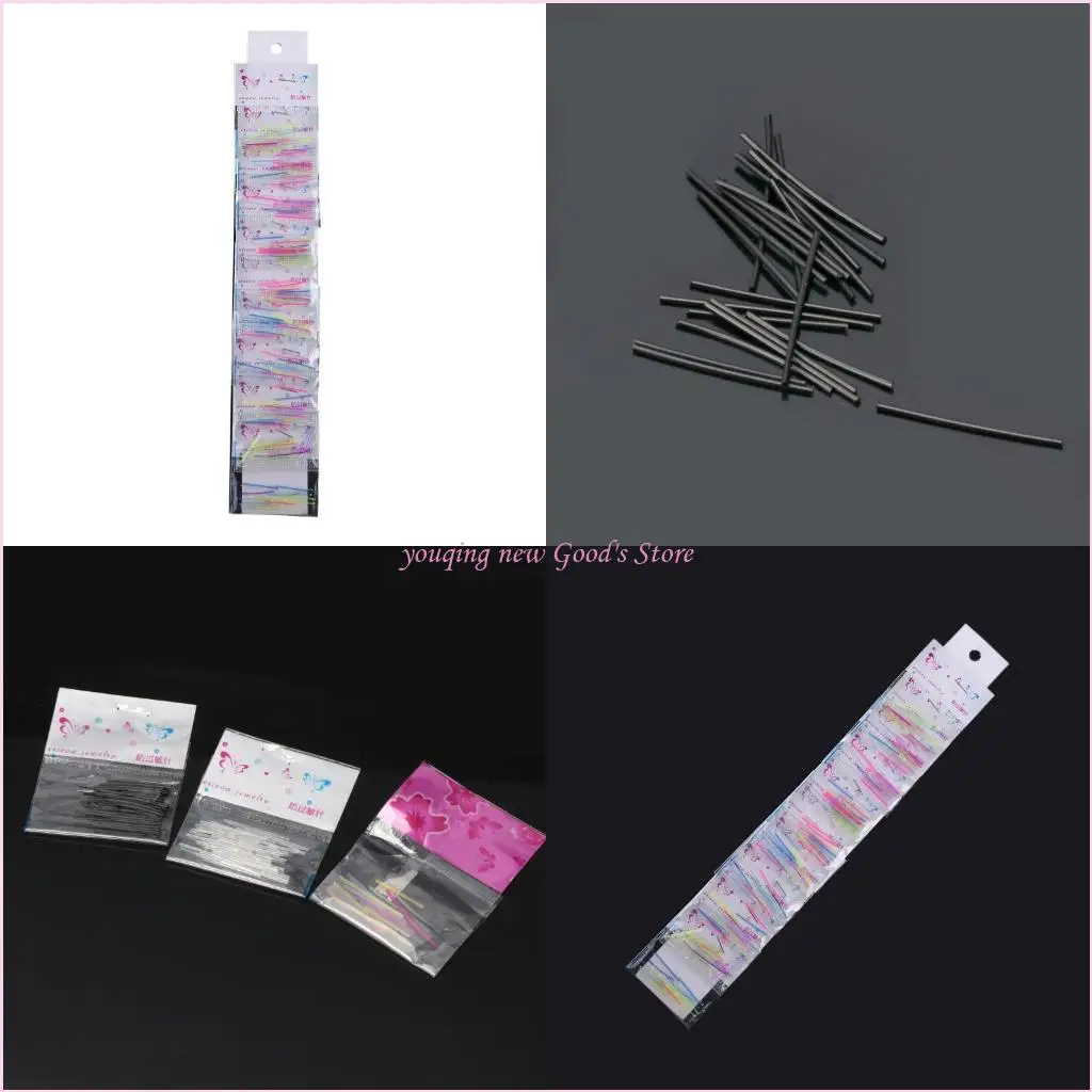 57QA 250 Stück unsichtbare weiche Kunststoff-Ohrstecker-Piercing-Halter-Ohrstecker-Stifte