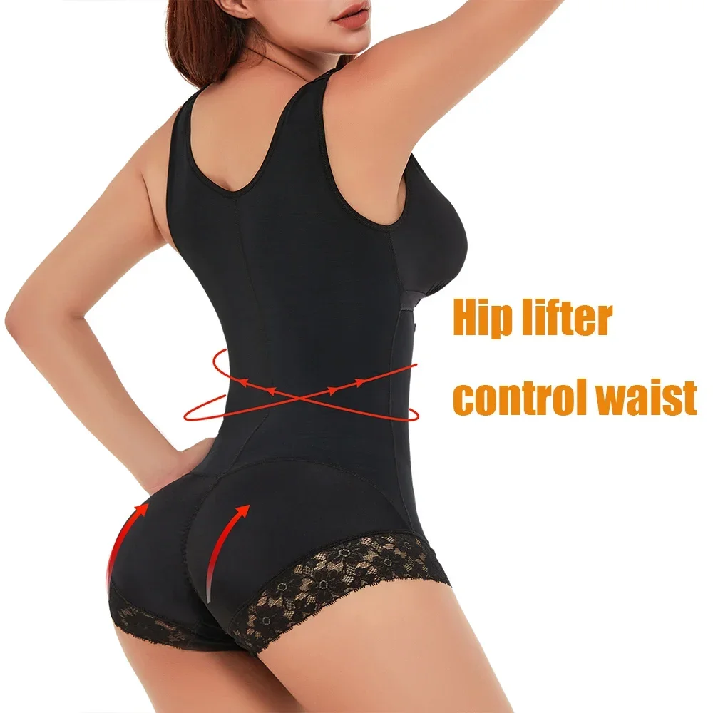 Bodysuit Shapewear Women Colombian Girdle for Women Waist Trainer Body Shaper Tummy Control Bodysuit with Lace
