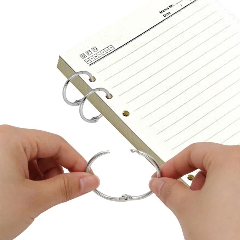 Loose Leaf Binder Rings,Metal Book Binder Rings Key Rings,Metal Book Rings