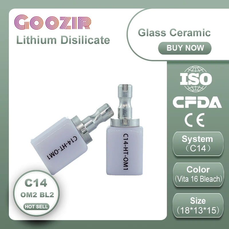 

Goozir Super Translucency Plus Zirconia Blocks For Sirona/Cerec System C14