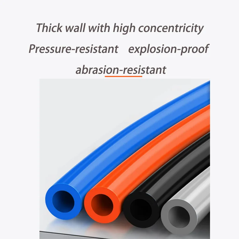 Air Compressor Hose High-pressure PU Spring Air Tube 3/6/9/12/15M Air Compressor Hose Tube Spiral Pipe Pneumatic Polyurethane Telescopic Spring Tool