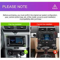 Podofo 6 + 128G 8 ''autoradio pour VW/PASSAT/TOURAN/GOLF/BEETLE lecteur multimédia Carplay Android Auto BT GPS WIFI RDS autoradio 2