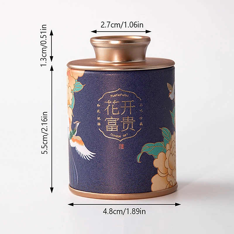 Mini Empty Tea Tin Can Household Green Black Tea Sealed Jar Portable Home Small Packaging Box Storage Jar tea tin box tea canister