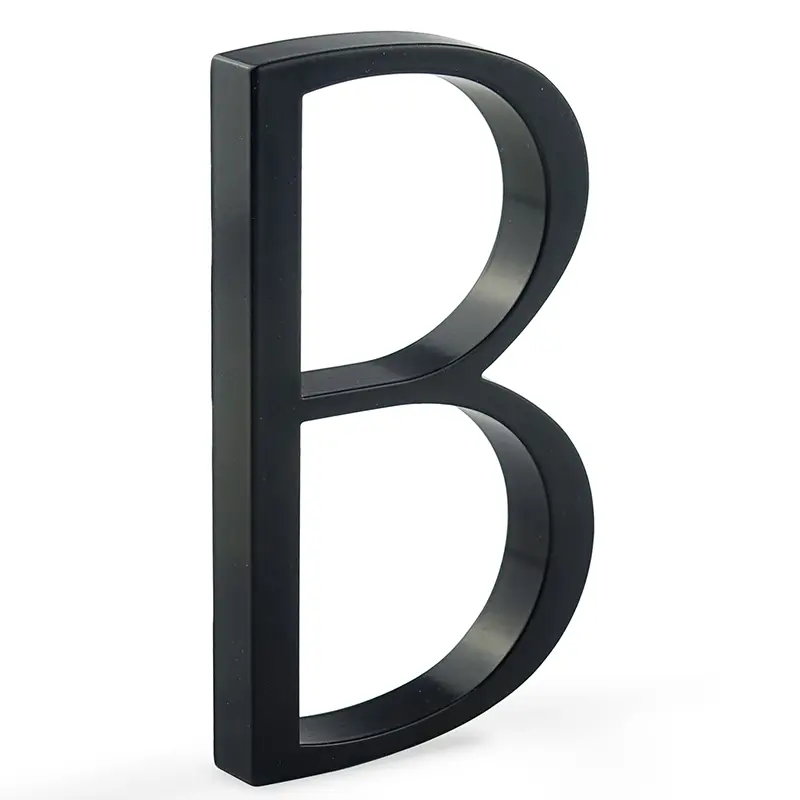 1pc 125mm Floating House Number Outdoor 5 inch Black Zinc Alloy Letter Apartment Door Numbers Mailbox Address Sign #0-9 - Image 16