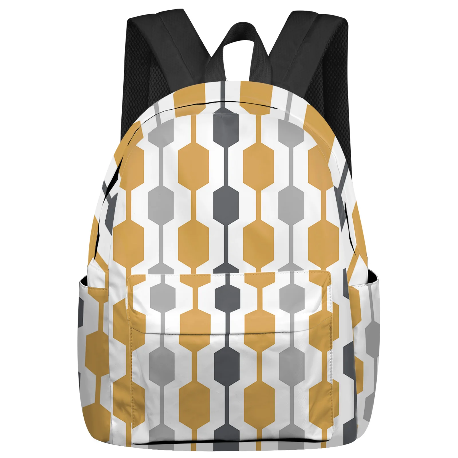 

Middle Ages Modern Abstract Geometry Backpack Teenagers Student School Bags Laptop Bag Women's Casual Travel Backpack