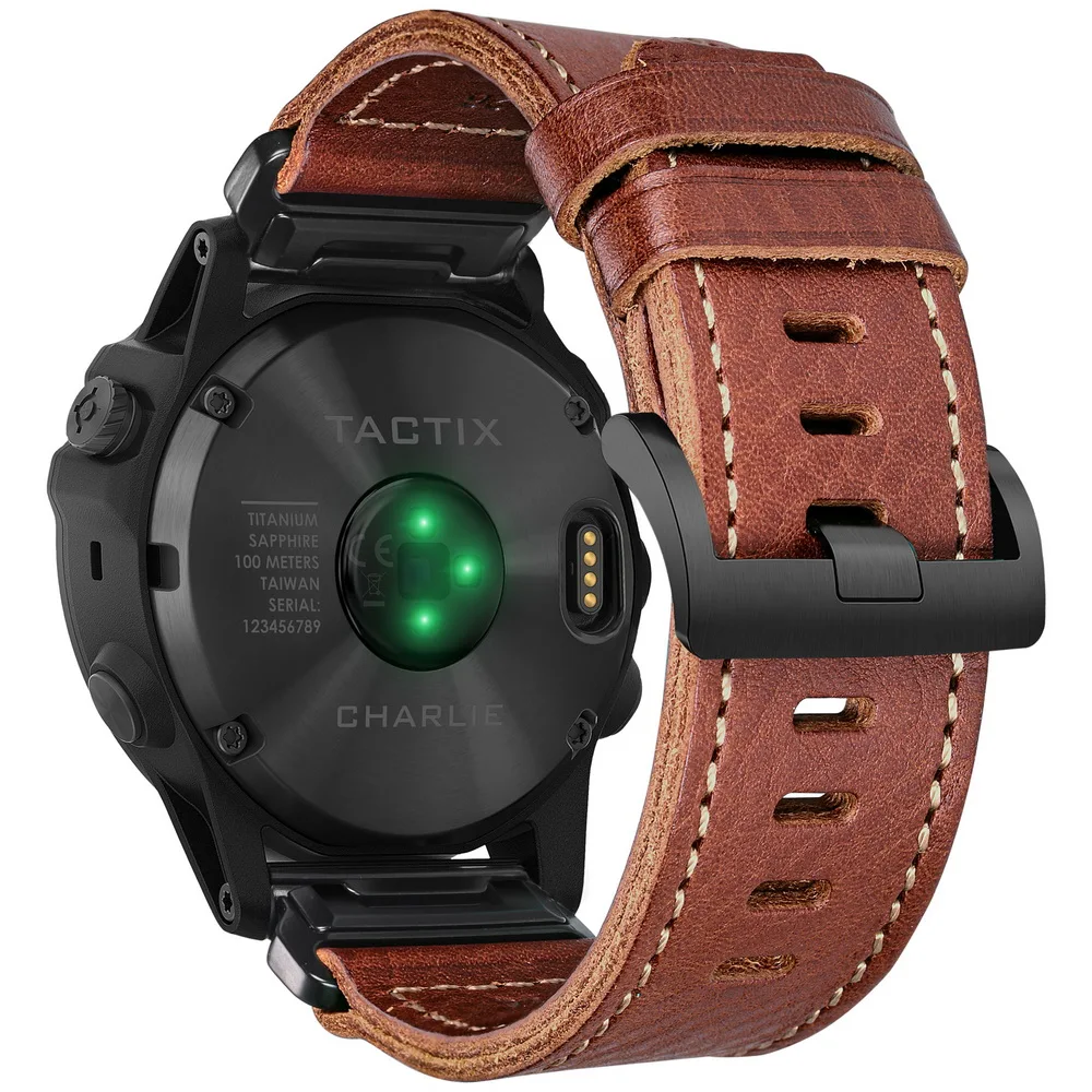 Elevate Leather Watch Band - Premium Quickfit Strap in Multiple Sizes