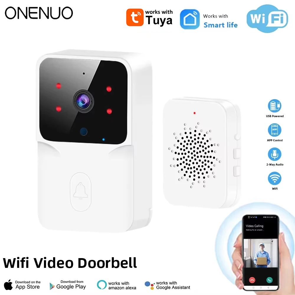 Wireless HD Smart Video Doorbell with Night Vision