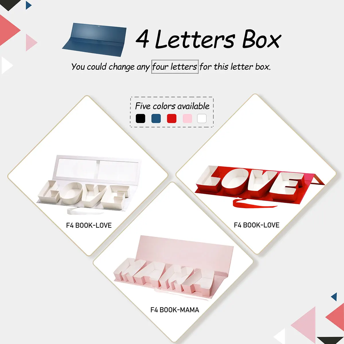 GRAD Letter Shaped Gift Box Graduation Day Present Box Luxury Packaging