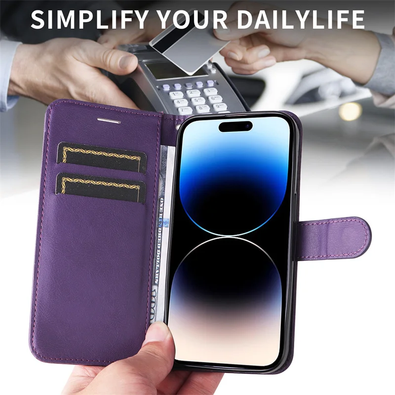 Flip leren telefoonhoesje voor iPhone 15 14 13 12 Mini 11 Pro Max 8 7 Plus XS X XR SE 2 3 Kaarthouder Magnetische hoes_voghion.com