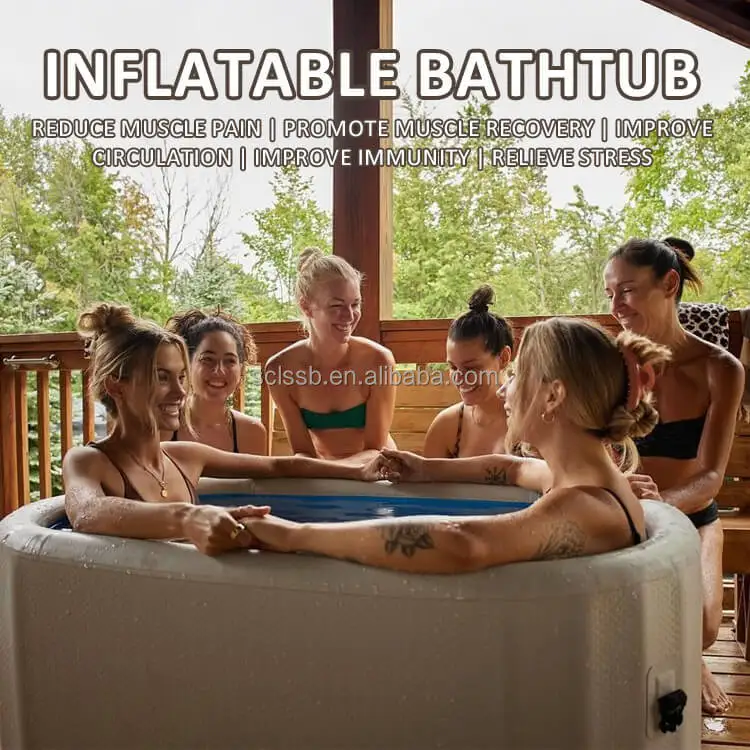Sports Recovery Ice Inflat Bath Chiller Ozone Inflatable Ice Bath Tub With Cooling System