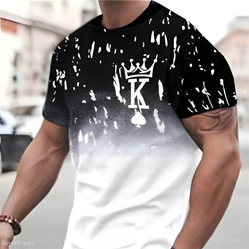 Men's Fashion Fashion T-Shirt Summer Anime Inspired Loose Short Sleeve Soft Comfortable Oversized Sports Jersey Tops