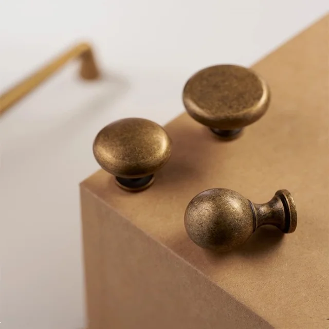 Retro ตู้อุปกรณ์ครัวโบราณ Dresser ประตูฮาร์ดแวร์ห้องครัวตู้จับลิ้นชักดึงเฟอร์นิเจอร์ Handle 2