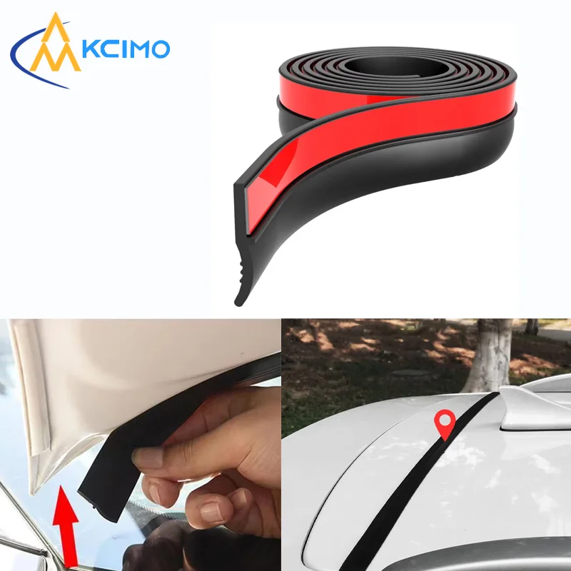 Waterproof Rubber Seal Strip for Trunk Edges, Universal Weather-Resistant Sealing Tape for SUVs