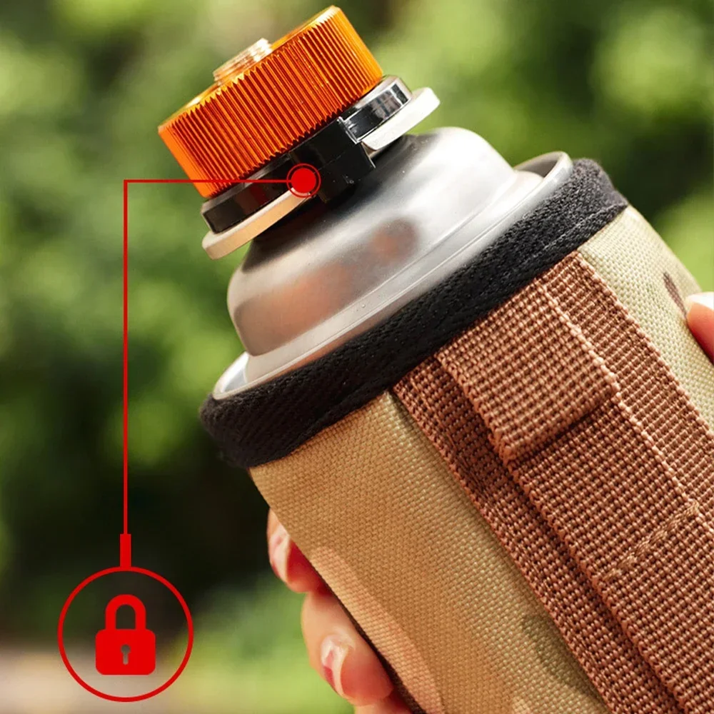 Outdoor Camping Stove Gas Tank Adapter Gas Burner Conversion Head Propane Refill Adapter Converter Camp Supplies