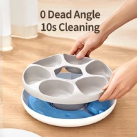 ROJECO 6 Meals Automatic Pet Feeder Smart Cat Food Dispenser For Wet & Dry Food Kibble Dispenser Accessories Auto Feeder For Cat 4