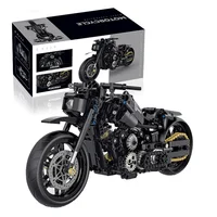 1:8 586PCS High-tech Classic Motorcycle Building Model Blocks Motor City Racer Bricks Toys for Boys Childrens Halloween Gifts 1