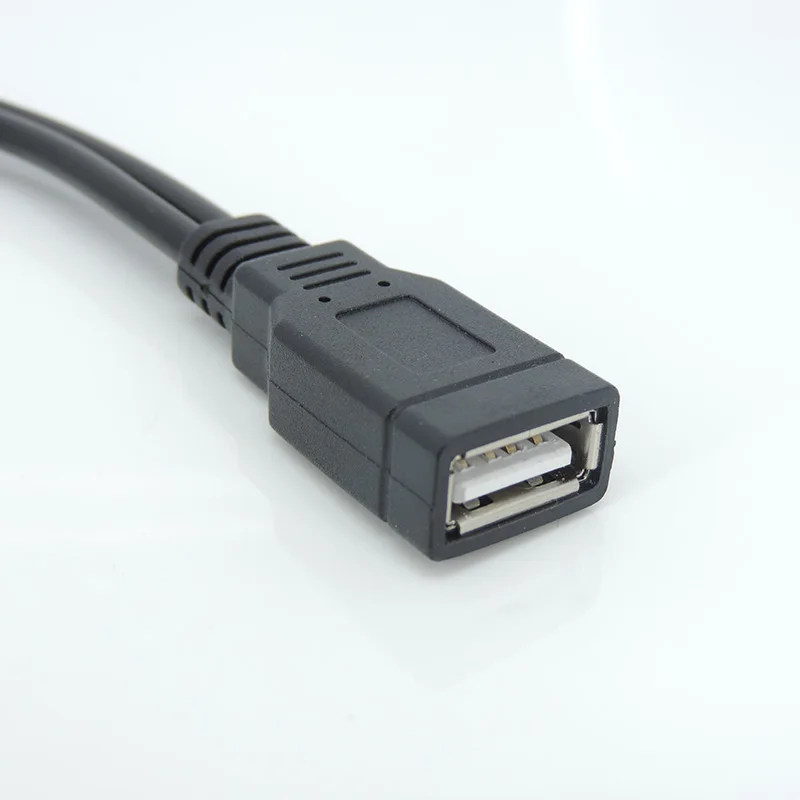 Cavo Splitter USB 2.0 Maschio A Femmina, Hub A 2 Porte Con Cavo Intrecciato, 25 Cm, Per Trasferimento Dati E Ricarica
