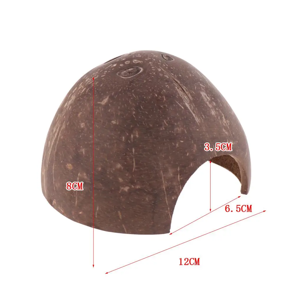 Natural Hut-Non-, Coconut Reptile Hideouts, , Aquarium Fish