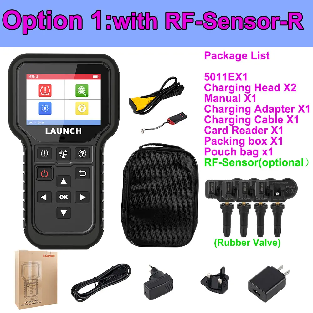 LAUNCH X431 CRT5011E TPMS アクティベーション診断ツール タイヤ