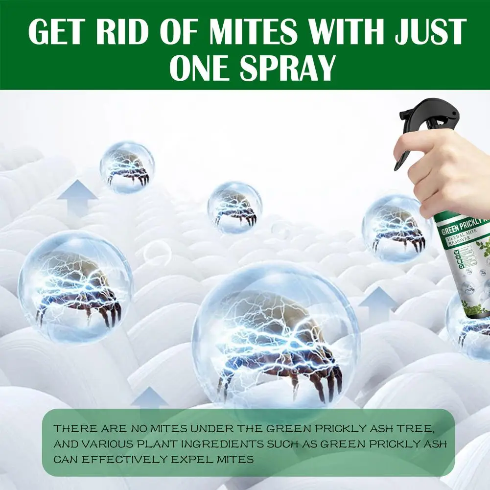 100ML Mite Killer Spray Bed Bug And Dust Mite Spray Indoor Clean For Mattresses Pillows Covers Furniture Pet Beds Chairs Clean