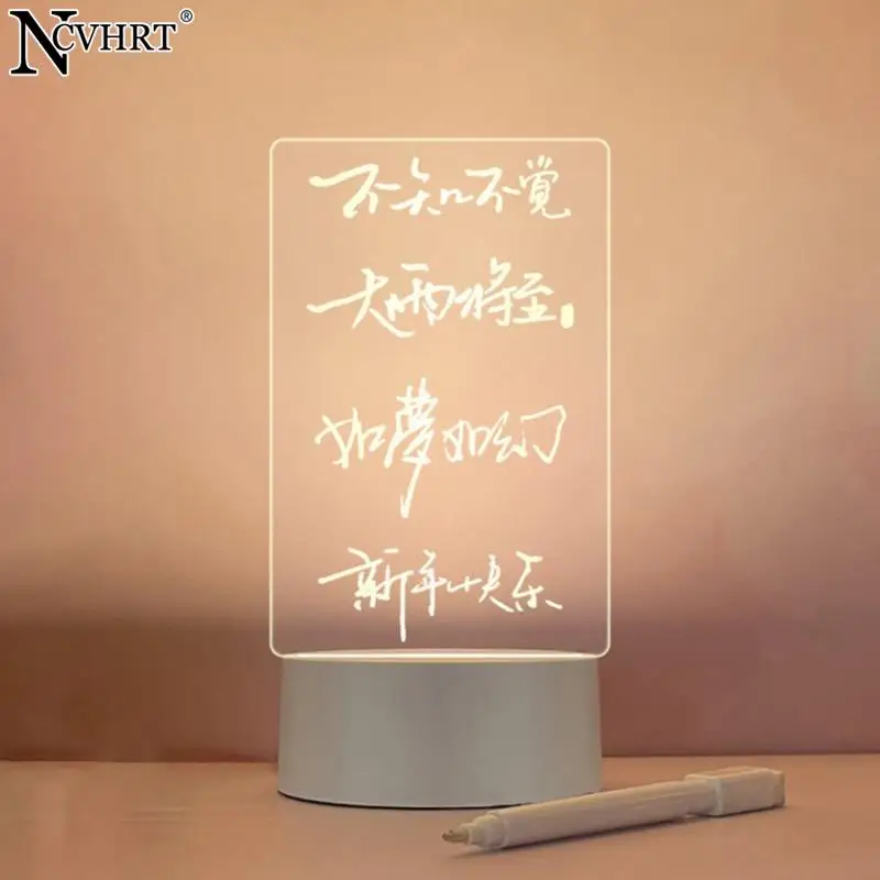 

Note Board Creative Led Night Light USB Message Board Holiday Light With Pen Gift For Children Girlfriend Decoration Night Lamp