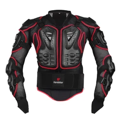HEROBIKER Men's Protective Riding Jacket for Motocross and Cycling (MC1001 Red)