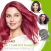 Hair Dyeing Shampoo 3-In-1 Deep Nourishing Hair Roots Repair Damage Hair Long Lasting Color Natural Organic Shampoo Hair Care 3