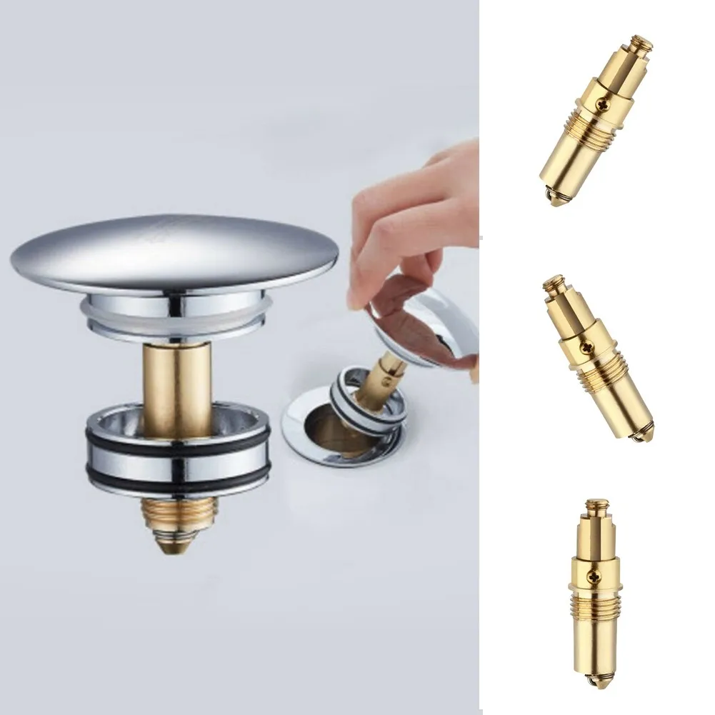 

1pc A1112 Replacement Basin Sink Bath Waste Easy Pop Up Click Clack Plug Bolt Spring For Sink Barth Tub Basin Drain Stopper