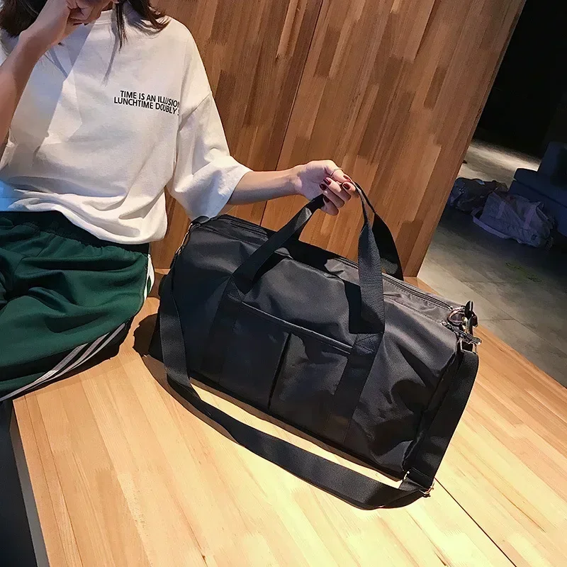 Waterproof Nylon Travel Bag Ladies Handbag Travel Storage Storage Sports Diagonal Bag Shoe Box Luggage storage bag travel bags