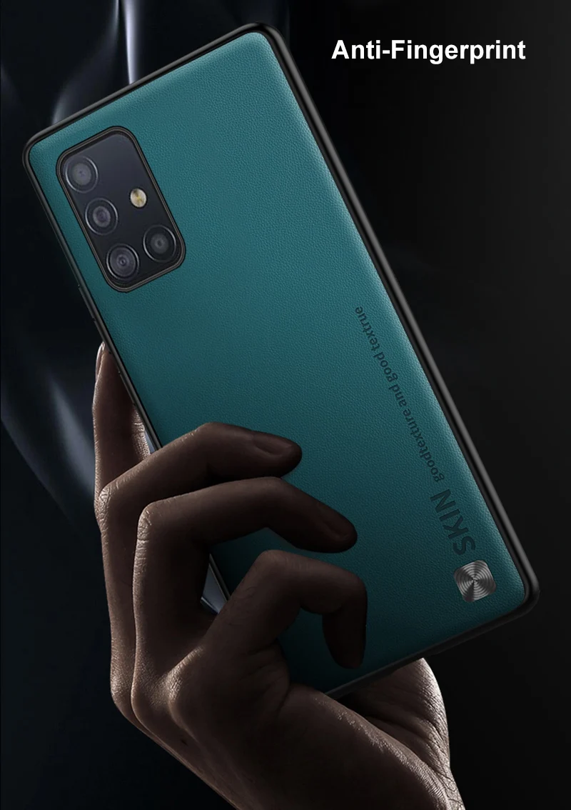 Luxury PU Leather Case For Samsung Galaxy A51 A71 A12 A22 A32 A52 A52S A72 A90 5G A03 A03S M12 M22 M32 Cover Matte Silic_voghion.com