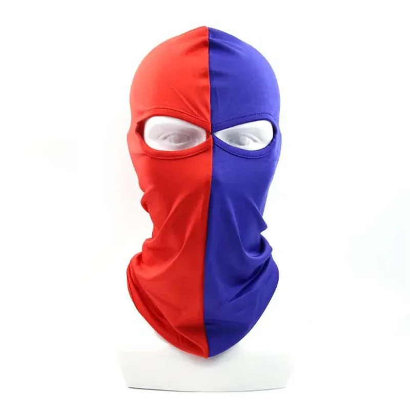Fashion Patchwork Balaclava Men Women Headwear Beanie Cap Outdoor Hiking Camping Scarf Motorcycle Helmet Neck Warmer Hooded Hat 2