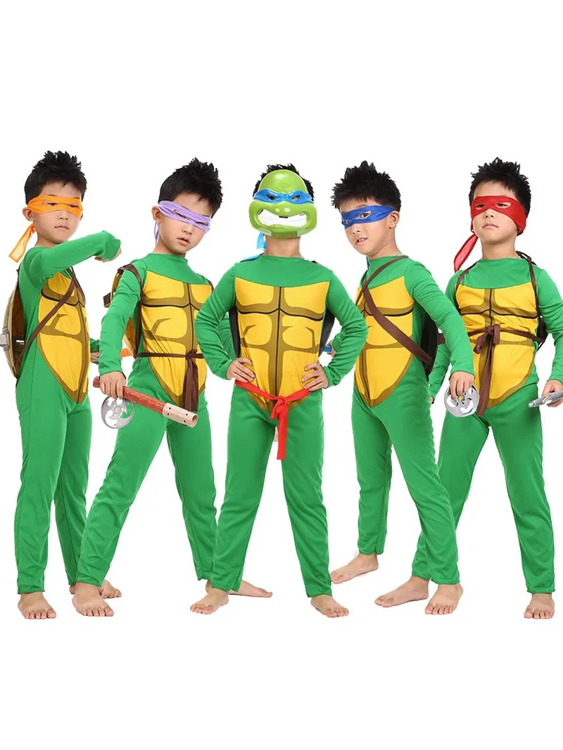 

Birthday Party Halloween Teenage Mutant Ninja Turtles Child Costume TMNT Masquerade Performance Vice Costume Donatello Costumes