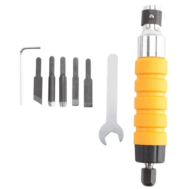 Electric Chisel Carving Tool Electric Chisel + 5 Knives + Open Wrench Engraving Tools Engraving Pen