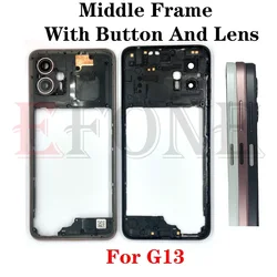 Middle Frame Housing Bezel with Side Button (G13 White)