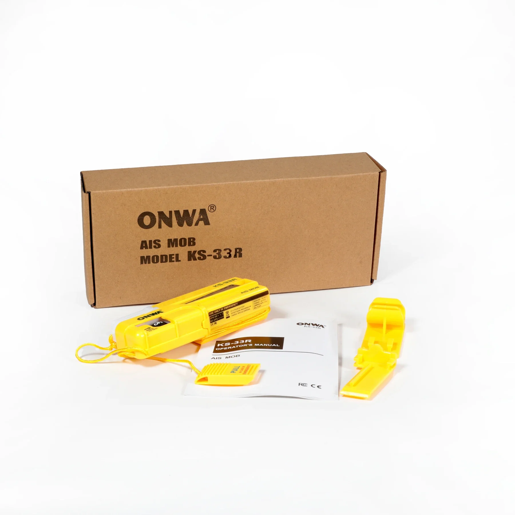AIS Beacon ONWA KS-33R AIS-MOB Personal Locator Beacon Smartfind AIS MOB Tracker Transmits GPS Target Tracking Information