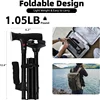Folding Elderly Walking Stick With Buffered T Handle And Pivoting Quad Base Walking Stick Cane With LED Light And Alarm 6