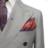 Cenne Des Graoom New Elegant Suits for Men Double Breasted 6 Button Jacket and Pants 2 Pcs Set Slim Fit Classic Business Formal 2