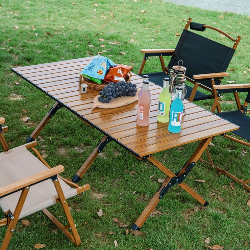 

Portable Folding Table Camping Table Chairs Set for Outdoor Barbecue Picnic Table Chicken Rolls Outdoor Table Garden Table 캠핑테이블