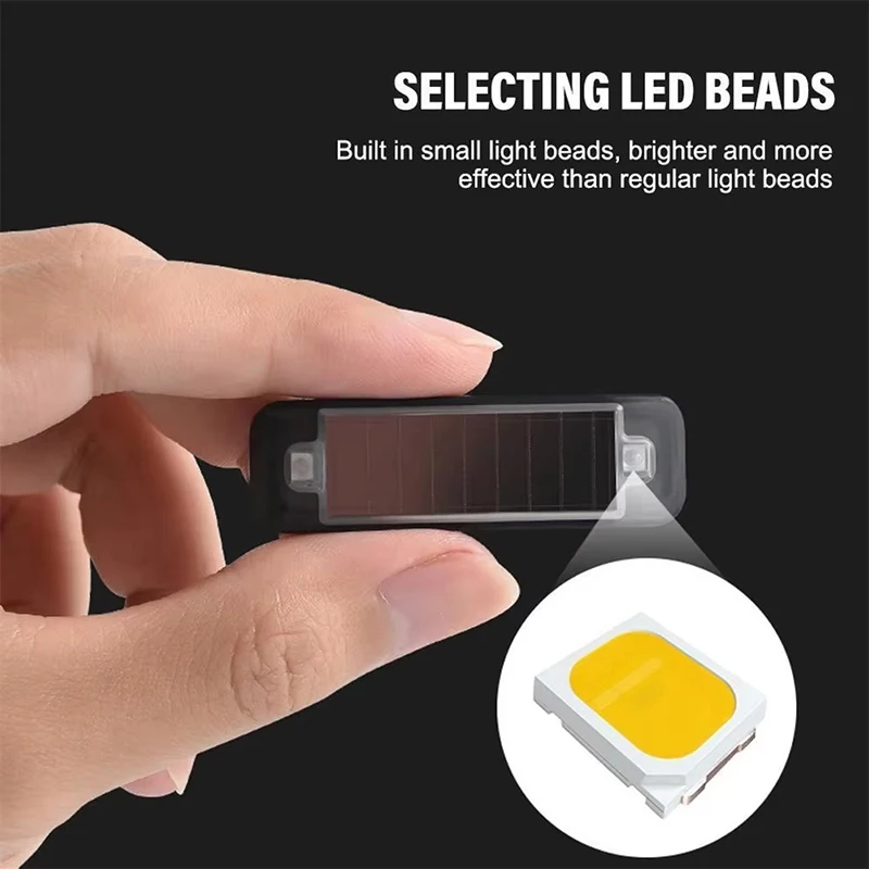 Solar Powered Car Warning Light Night Security