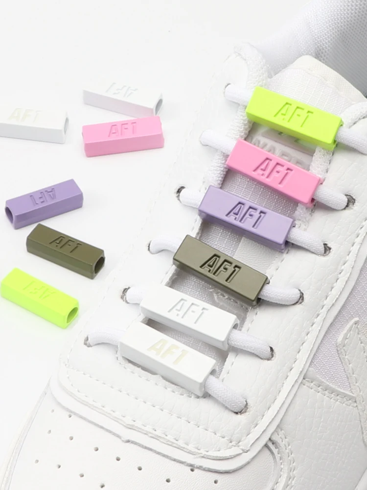 Sneaker Shoe Laces Charms Metal Round Shoelaces AF1 Luminous Buckle Decoration Shoes Accessories